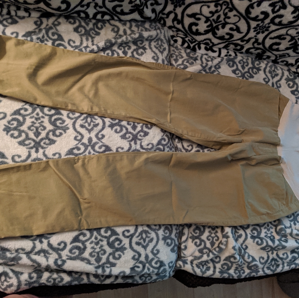 Khaki maternity pants